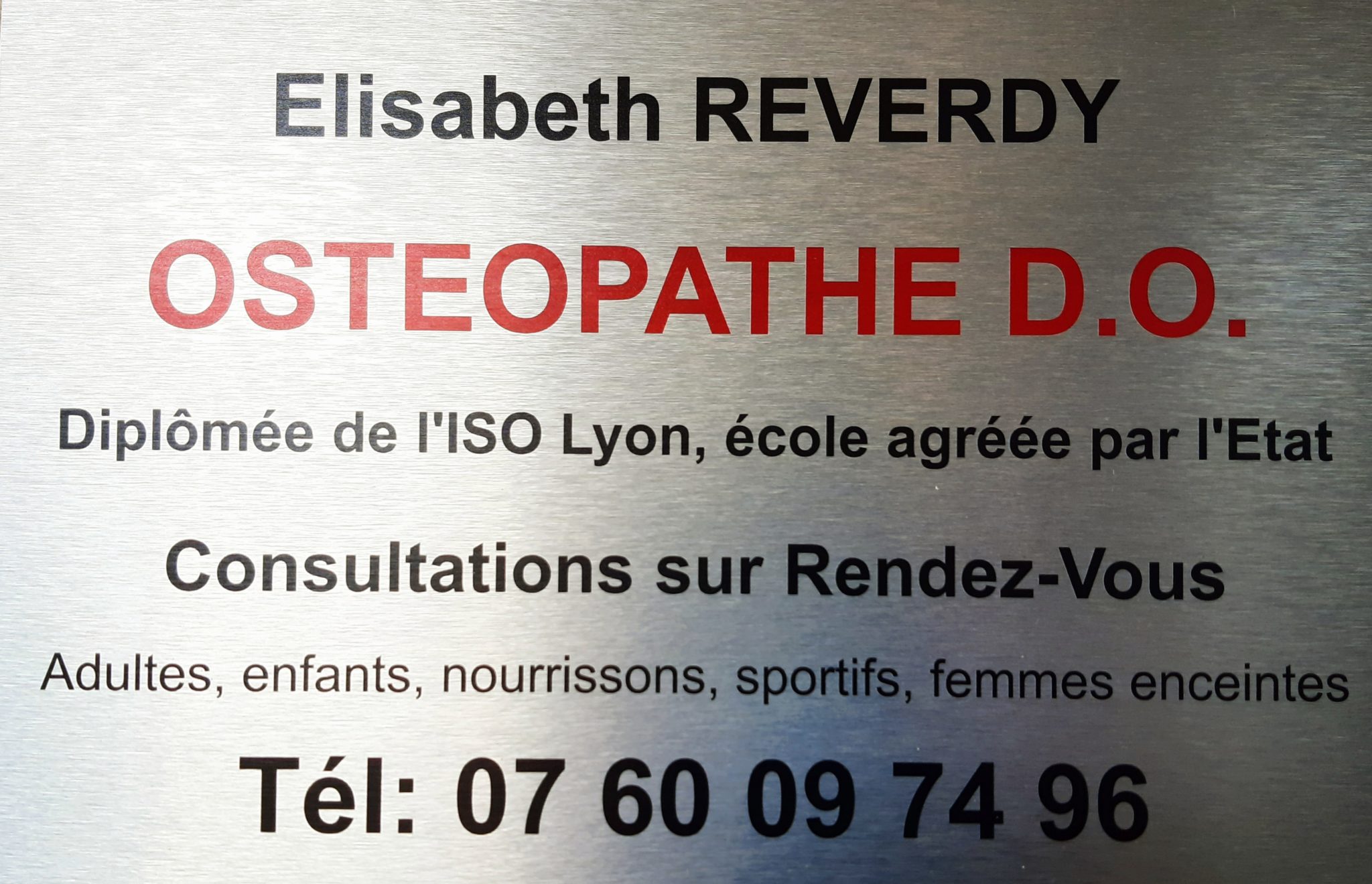 Ostéopathe Elisabeth Reverdy